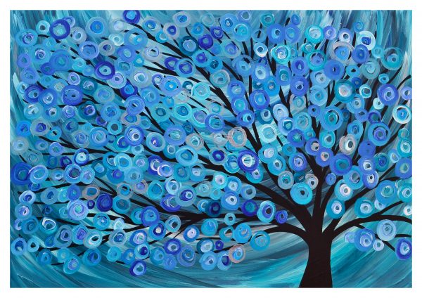 Blue Abstract Tree